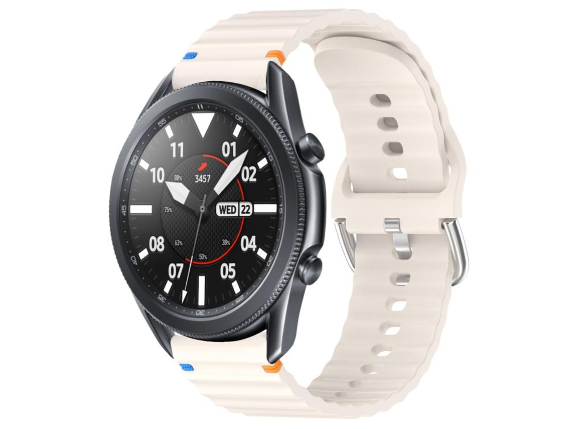 Bracelete Silicone com Grãos Ondeado Costurado para Samsung Galaxy Watch 3 XIAOMOYU (45mm)