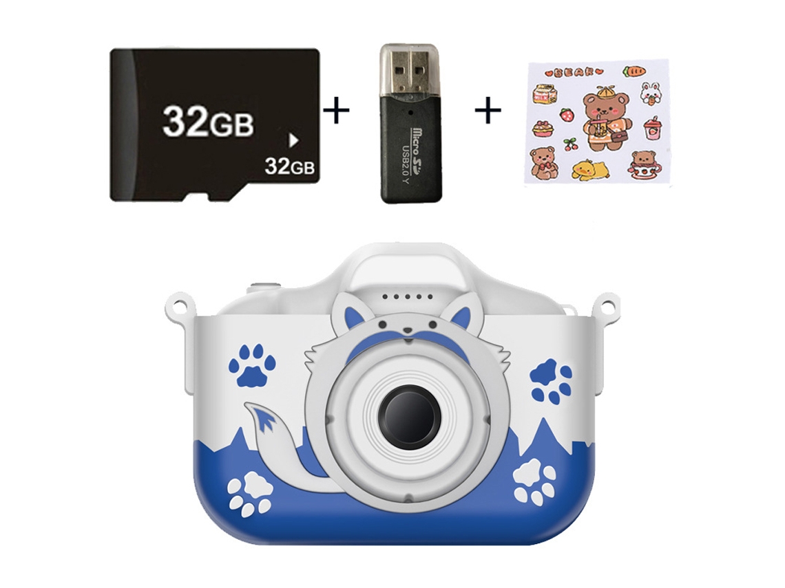 Câmera Infantil X5s Fox Hd com Leitor de Cartão + 32gb AQUAFORGE