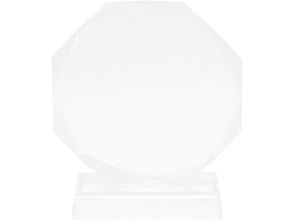 Troféu De Cristal Octogonal De 180 Mm