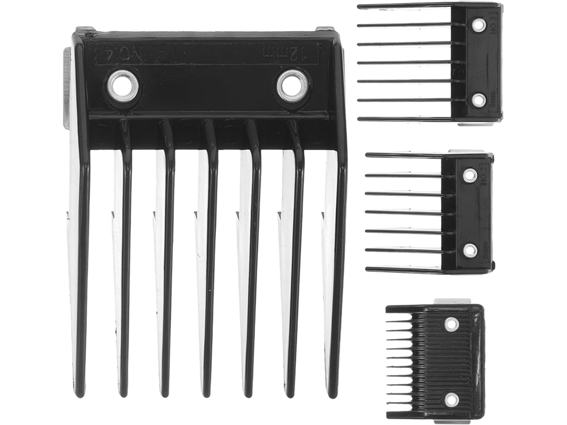 Conjunto de 4 canetas guia profissionais para cabelo em aço inoxidável e ABS