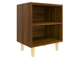 Bed Cabinet, Bed Cabinets Vidaxl Marrom Madeira Processada (n/a)