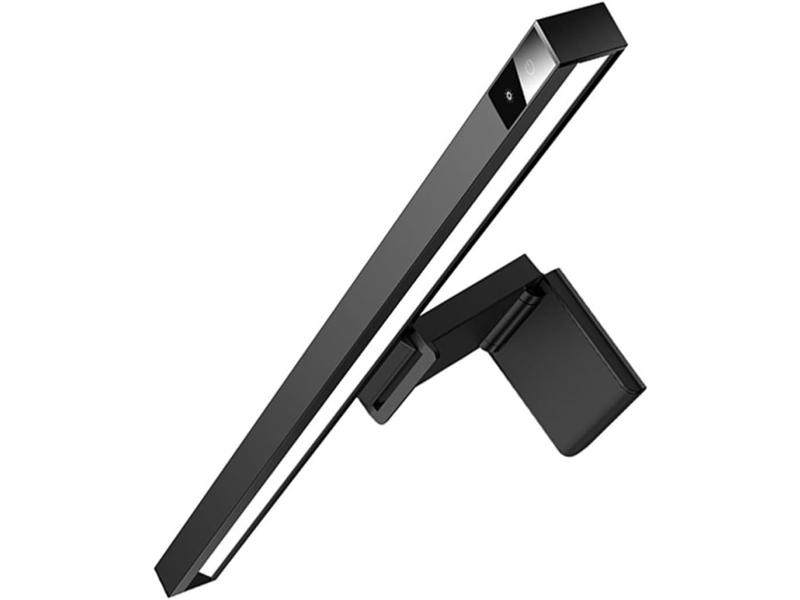 Luminária De Monitor Led Em Abs Preto Com Design Para Pendurar, Proteção Ocular E Maior Eficiência No Trabalho, Ideal