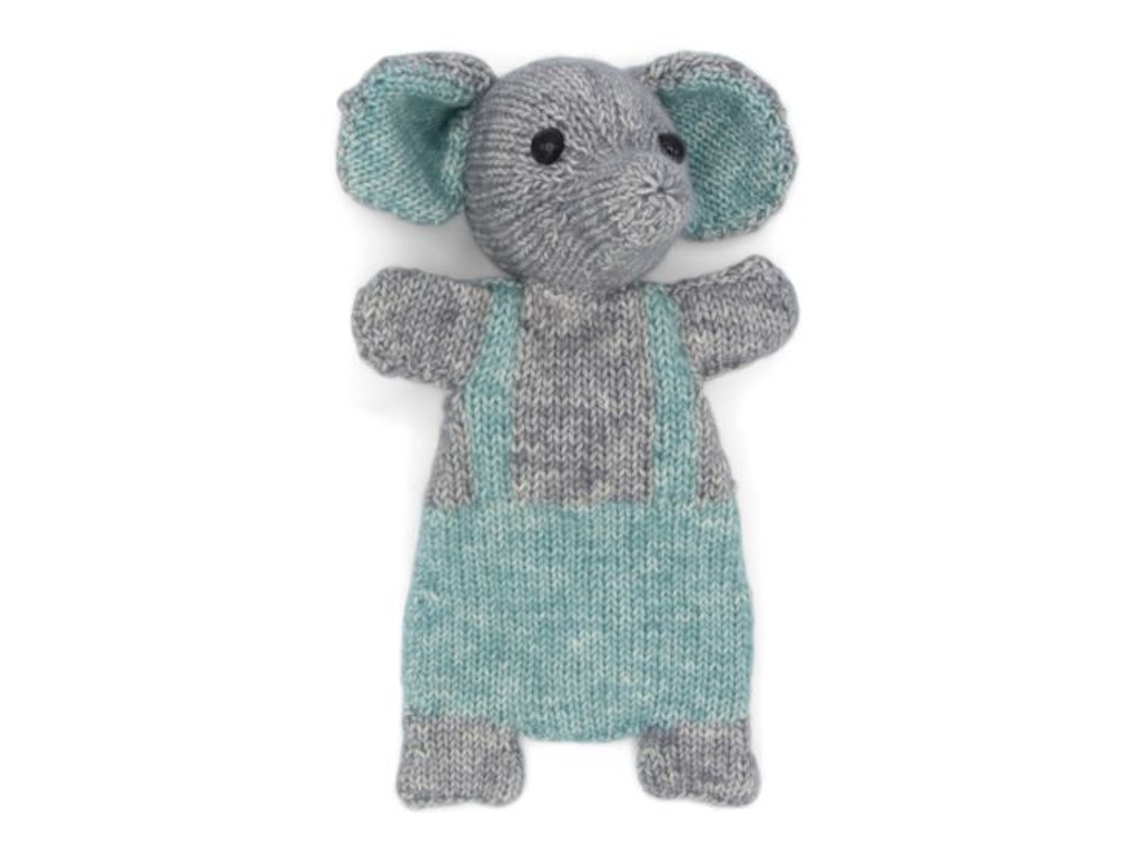 Kit De Tricô Hardicraft Elefante Sonny 23 Cm Brinquedo Fofinho Diy Set