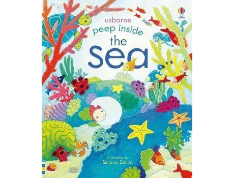 Livro Peep Inside The Sea De Anna Milbourne, Ilustrado Por Simona Dimitri (Inglês)