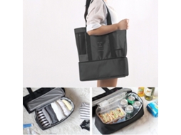 Bolsa Térmica Fina Com Espaço Extra, Praia, Isolamento Para Alimentos, Portátil