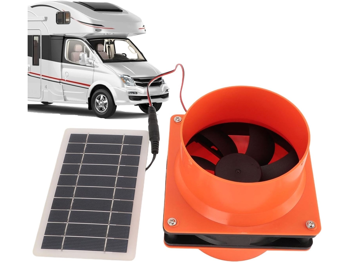 Exaustor Silencioso Para Estufa Movido A Energia Solar | 50 W | Ventilação Com Energia Solar