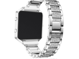 Pulseira De Aço Inoxidável Para Relógio Inteligente Blaze, Prata, Uso Diário, Estilo Simples, 19,8 X 2,35 Cm, Pacote Com 1 Olysi Shop