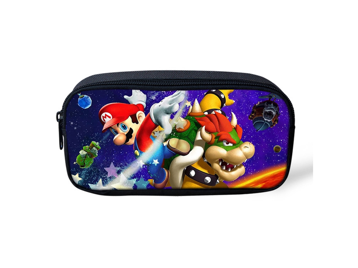 Estojo de Lápis Super Mario de Camada Única, Grande Capacidade, Organizador de Mesa BRILVIBERA