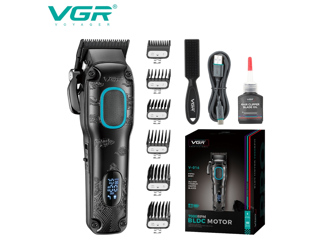 Máquina de Cortar Cabelo Elétrica com Pulverizador de Ar, Aparador Recarregável de Alta Potência MDUG (azul)
