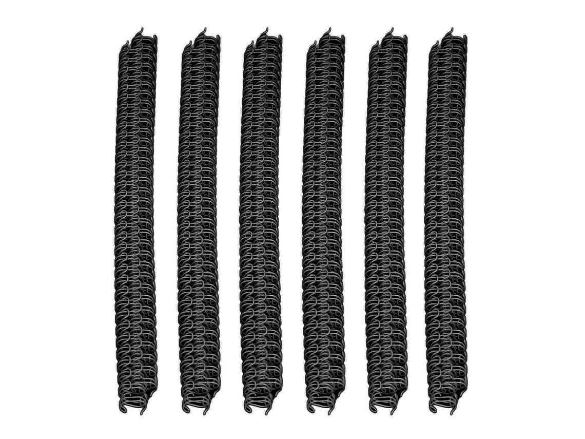100pcs espirais de encadernação com fio de laço duplo 34 dentes, capacidade 60 folhas A4, branco S/MARCA