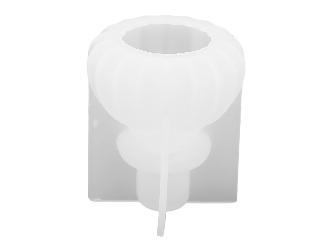 Molde De Cera Silicone Reutilizável Flexível Forma Abóbora Diy Portátil