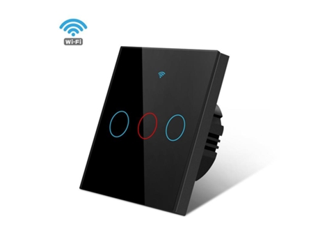 Tuya Interruptor Inteligente Casa Inteligente Interruptor De Toque Vidro Wi Fi Controle Voz Interruptor Luz Trabalho Com Alexa Eco Google Casa Malitai