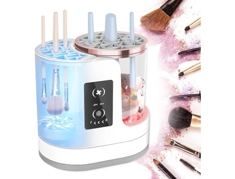 Limpador elétrico de pincéis de maquiagem, com secador, ferramenta de  limpeza USB em Chrui