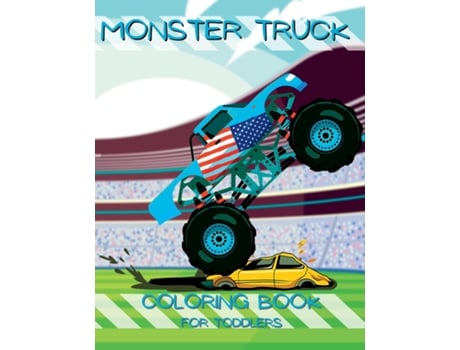 Livro My First Monster Truck Coloring Book Little Hands, Big Trucks Toddler Coloring Book de Jam Books (Inglês)
