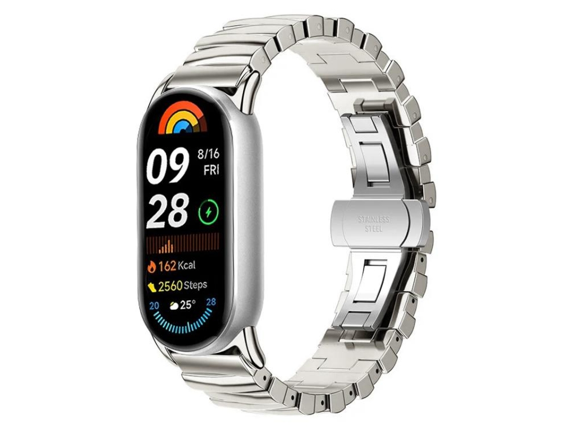 Bracelete para Xiaomi Smart Band 10/9/8 Metal Irregular Starlight XIAOMOYU