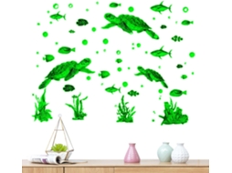 Adesivos De Parede Com Tema Submarino, Adesivos Brilhantes Para Crianças, Removíveis | Decoração