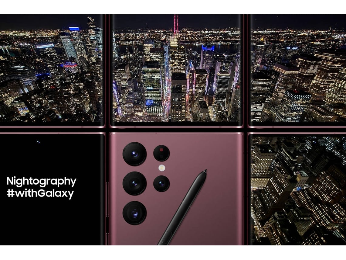 Smartphone SAMSUNG Galaxy S22 Ultra (6.8'' - 8 GB - 128 GB - Burgundy)