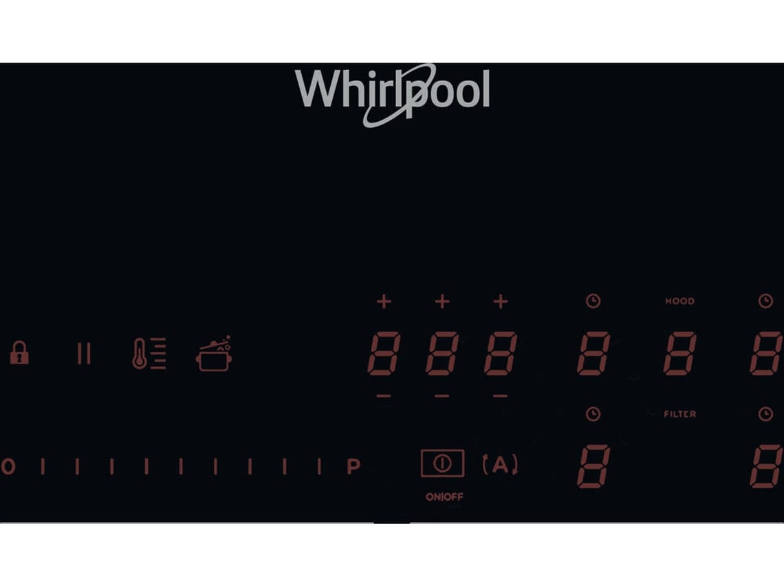 Placa de Indu��o com Exaustor WHIRLPOOL WVH 92 K/1 (El�trica - 83 cm - Preto)