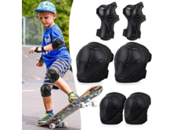 Conjunto de proteção 6 em 1 para Joelhos e cotoveleiras infantis BANMO AQUAFORGE