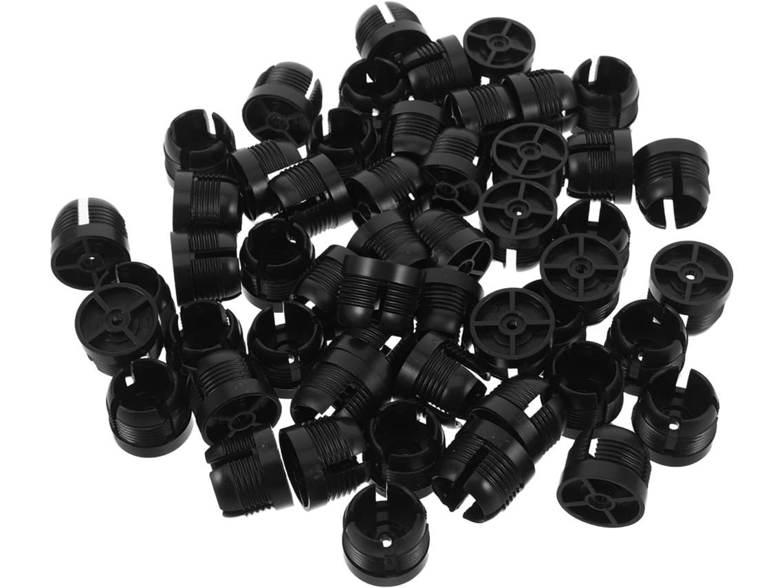 Pacote com 50 parafusos para suporte veicular de celular, fixação metálica para ânus.