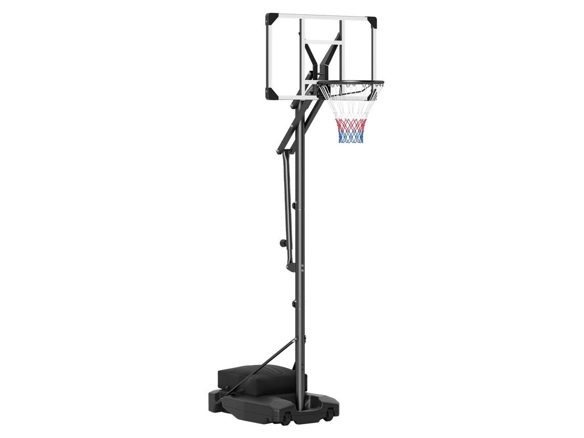 Cesto De Basquetebol Ajustável Com Tabela Resistente E Rodas