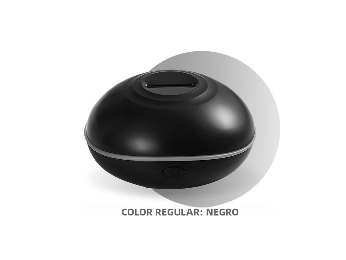 (preto) Umidificador De Aroma Ultrassônico De 200ml Com Controle Remoto E 7 Cores De Luz