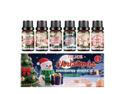 Kit de Óleos Essenciais LAXISCREED para Aromaterapia Natal, Relaxamento e Bem estar