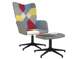 Relaxing Chair With Stool, Relaxing Chairs With Stools Vidaxl Multicolor Tecido
