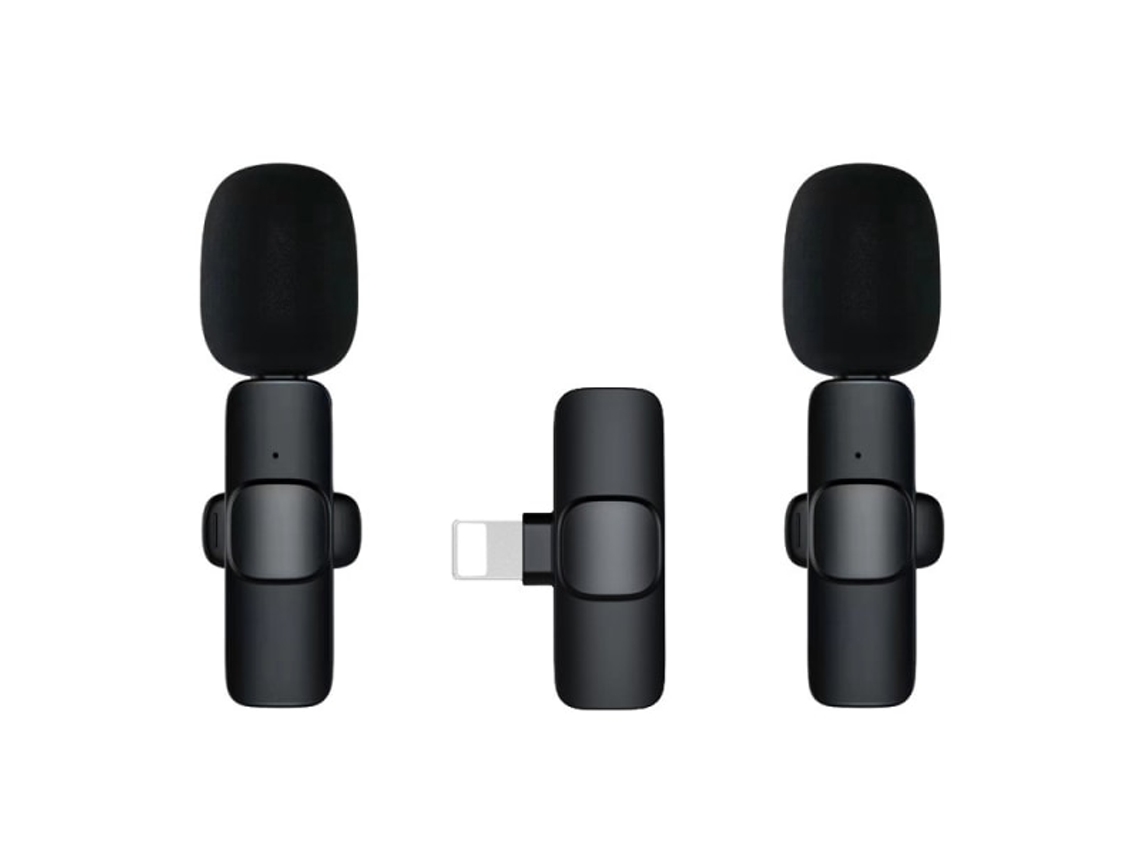 Microfones De Lapela Sem Fio Para Iphone Ipad, Plug Play Aquaforge