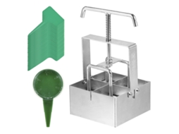 Ferramenta Manual Para Blocos De Terra De 2 Polegadas Com Pontas Para Semear E Cultivar Mudas No Jardim