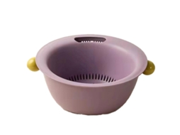 Cesto Multifuncional De Dupla Camada Para Lavar Frutas E Verduras.