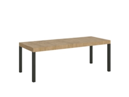 Mesa Extensível 200/304x90 Cm Everyday Premium Carvalho Natural Com Pés Antracite Itamoby