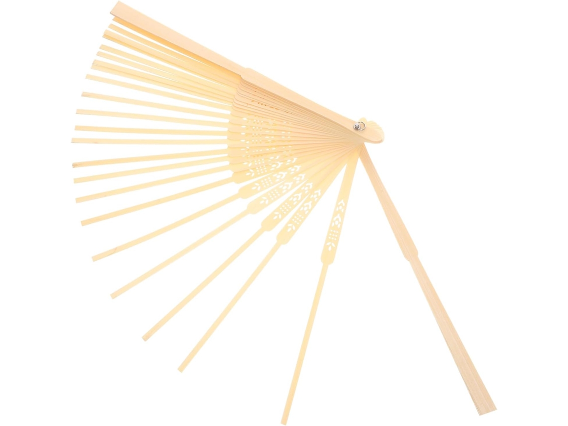 Armação Dobrável Leque Material Branco Estrutura Artesanato Diy Acessórios Leques Japoneses Reposição Criativo GOKOCO
