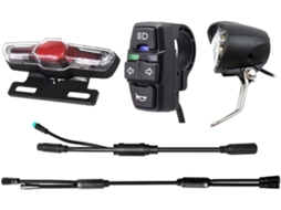 Kit De Luzes Para Bicicleta Elétrica, Conjunto Faróis À Prova D'água