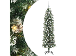 Árvore De Natal Pré Iluminada Vidaxl Verde Pvc (180 Cm)