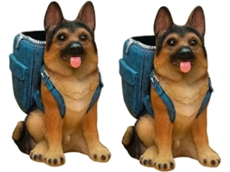 Porta Canetas Fofo Em Formato De Cachorro, Porta Pincéis De Maquiagem, Caixa Organizadora, Material Gokoco