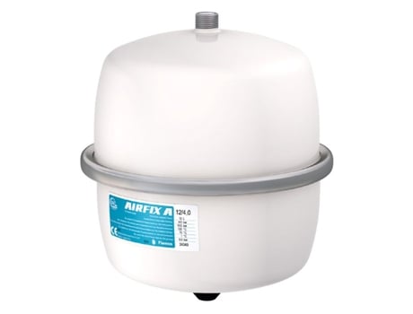 Tanque de Expansão Aqs FLAMCO Airfix 12L Aço Branco Ligação 4 B 3/4 Sem Ligação T