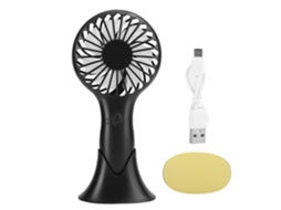 Ventilador Elétrico Portátil Mini De 3 Velocidades Para Mesa, Para Casa E Escritório, Preto