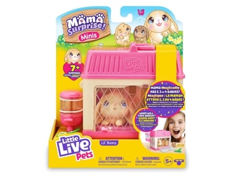 Juguete Conejito Mini Mama Surprise Little Live Pets Lp301000 Con Famosa Famosamás De 5 Años