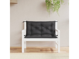 Vidaxl Almofadões Banco Jardim 2 Pcs 100x50x7cm Tecido Oxford Preto