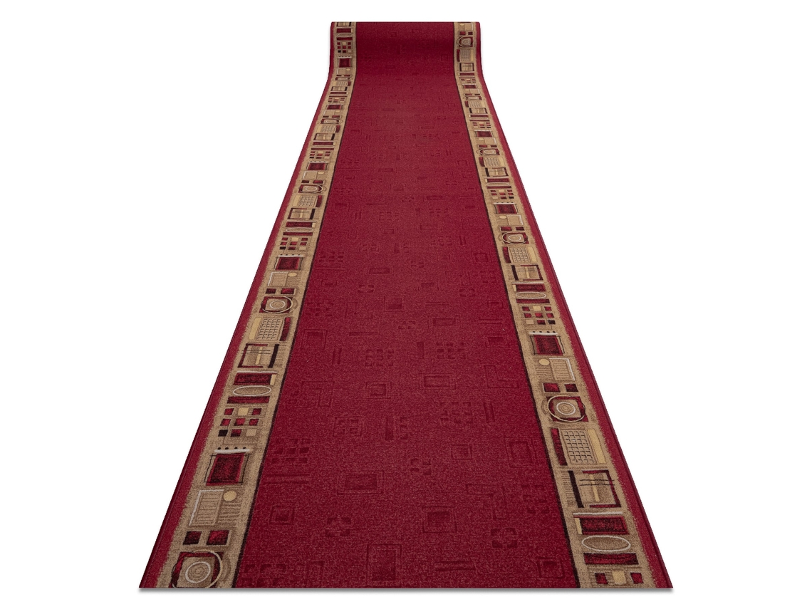 Passadeira Base Antideslizante Jena Bordô 80Cm