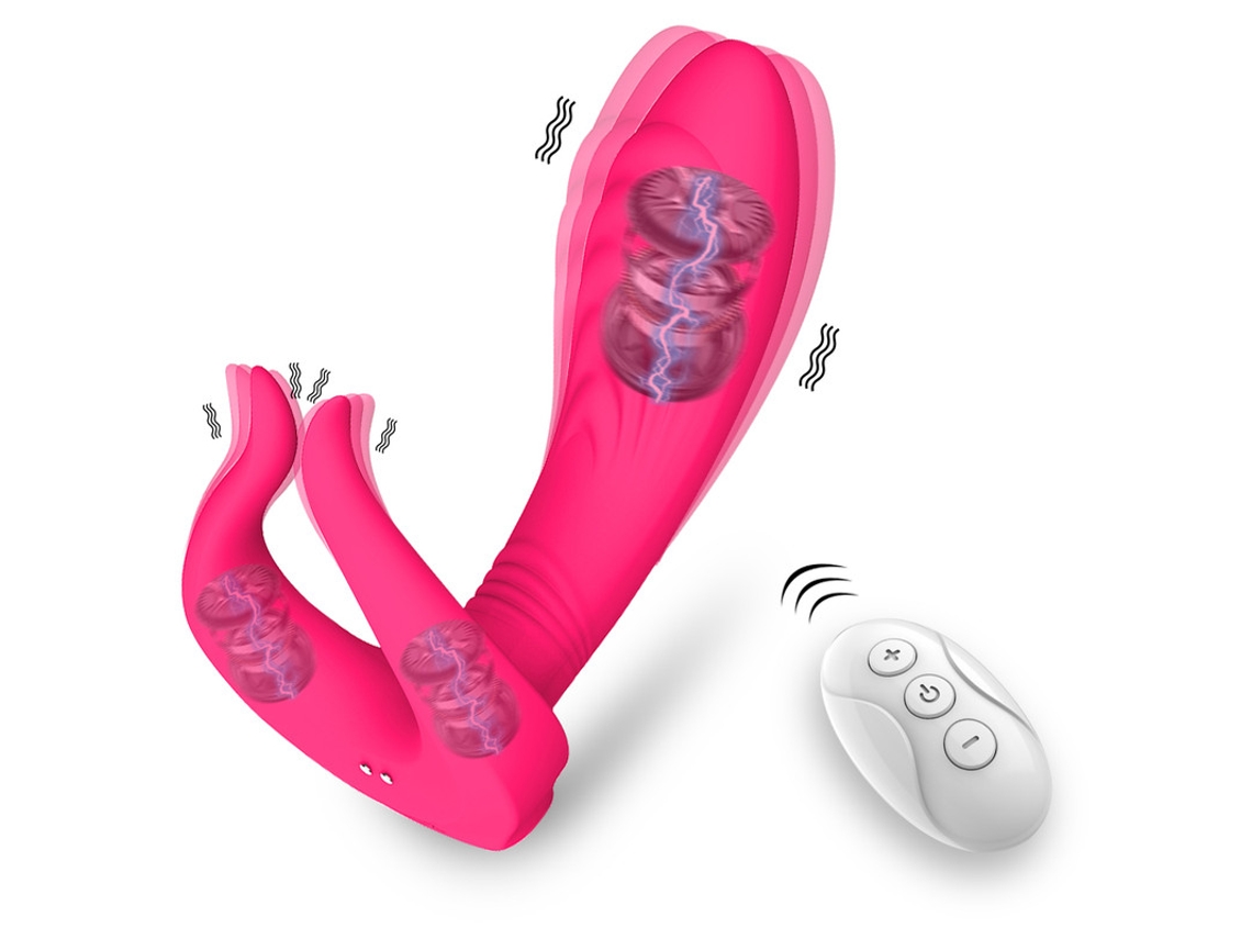 Poderoso Vibrador De Anel Peniano, Estimulador Anal Vaginal De Ponto G Para Retardar A Ejaculao (vermelho)