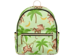 Mochila COURO Tropicallife com Estampa de Banana e Palmeiras