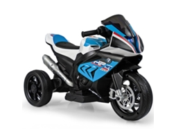 Motocicleta Elétrica Infantil De 3 Rodas Com Música E Usb, Azul