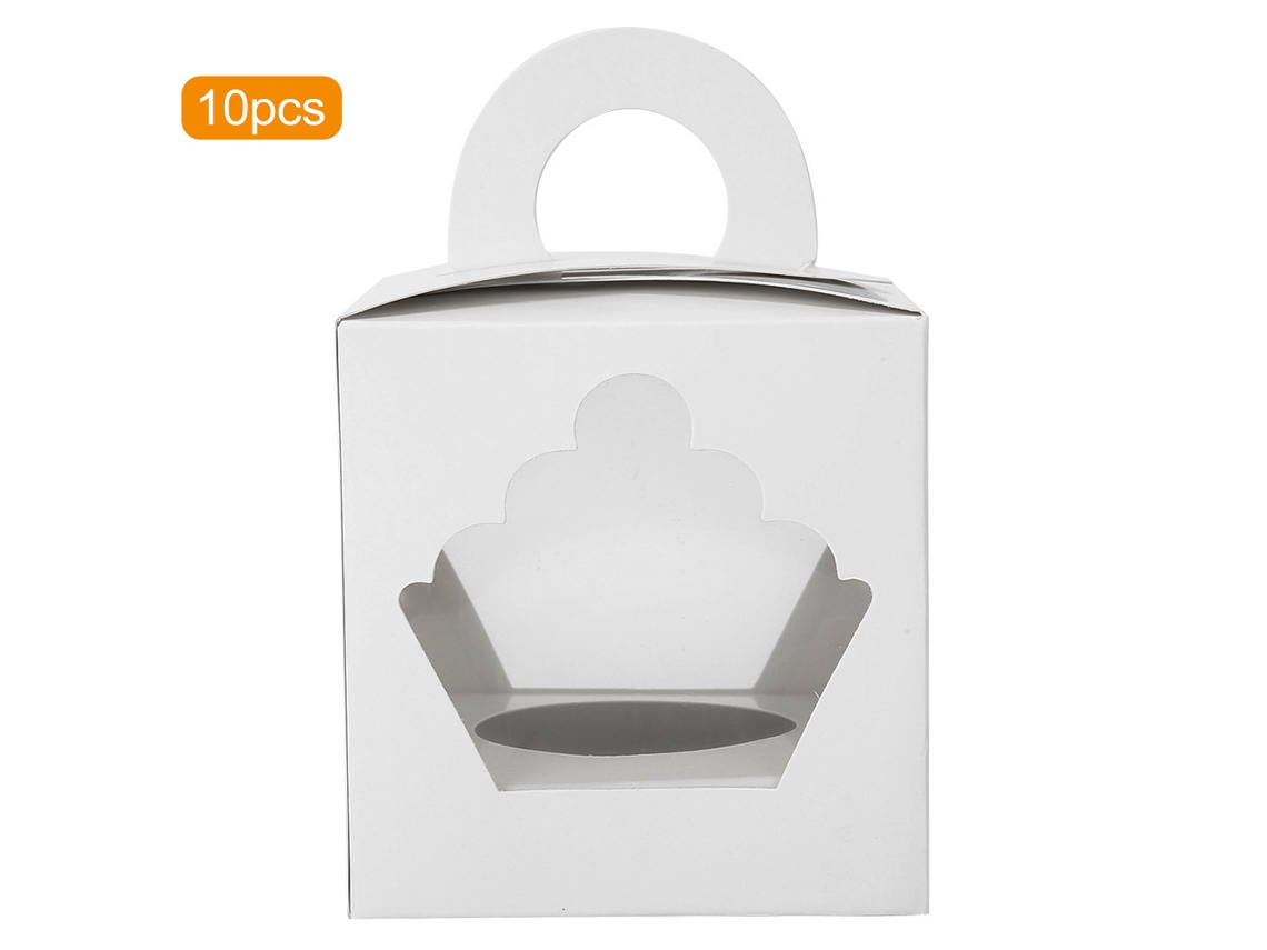 Caixas de Cupcake LAXISCREED 10pcs com Janela
