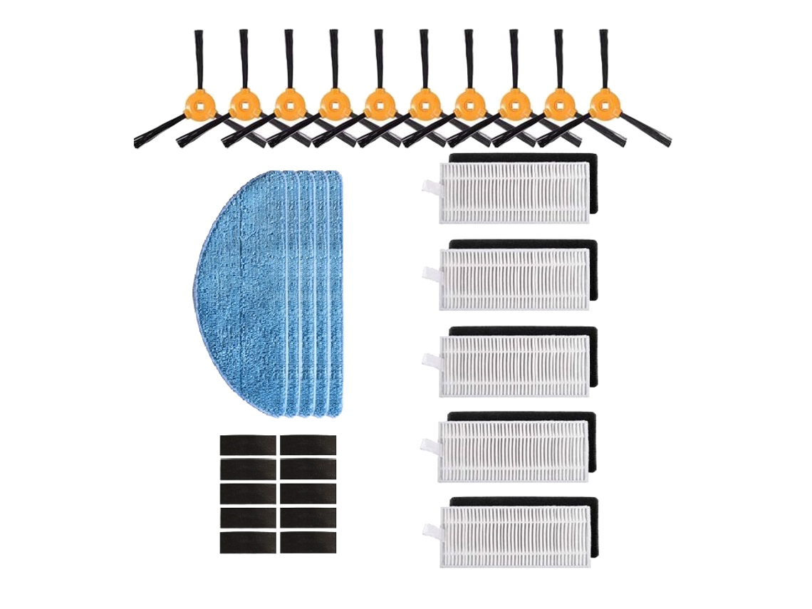 Acessório para Aspiradores ECOVACS Filtro hepa ecovacs deebot 600 601 605 710 n79 n79s escova