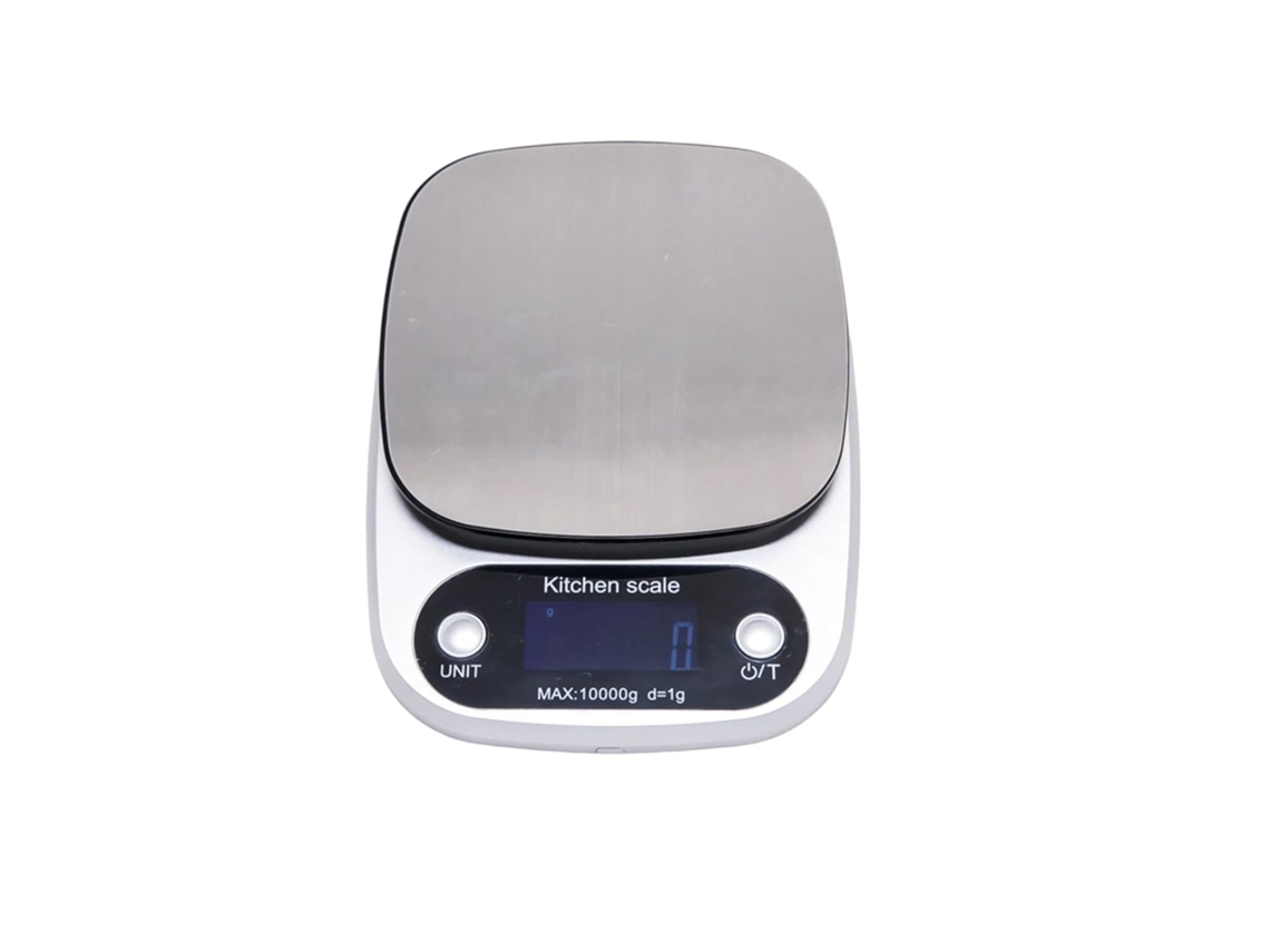 Balança De Cozinha Multifuncional Precisão Capacidade 5kg Fabricada Em Aço Inoxidável Visor Lcd Nítido Conversão