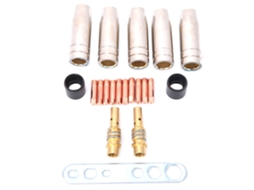 20 Peças De Peças De Reposição Consumíveis Mb15 0.8mm Para Bico Do Queimador Mangas Isolantes Kit De Bicos De Ar
