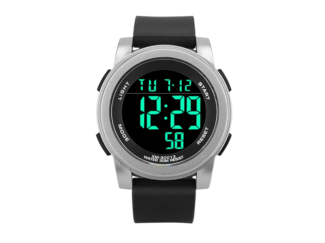 Reloj Deportivo Electrónico Digital Casual Para Niños Y Adolescentes Dzb12(plata)