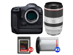 Eos R3 + Rf 70 200mm F/2.8 L Is Usm + 3 Sandisk 512gb Extreme Pro Cfexpress Type B + 2 Canon Lp e19 + Ebook Pricedirect CANON